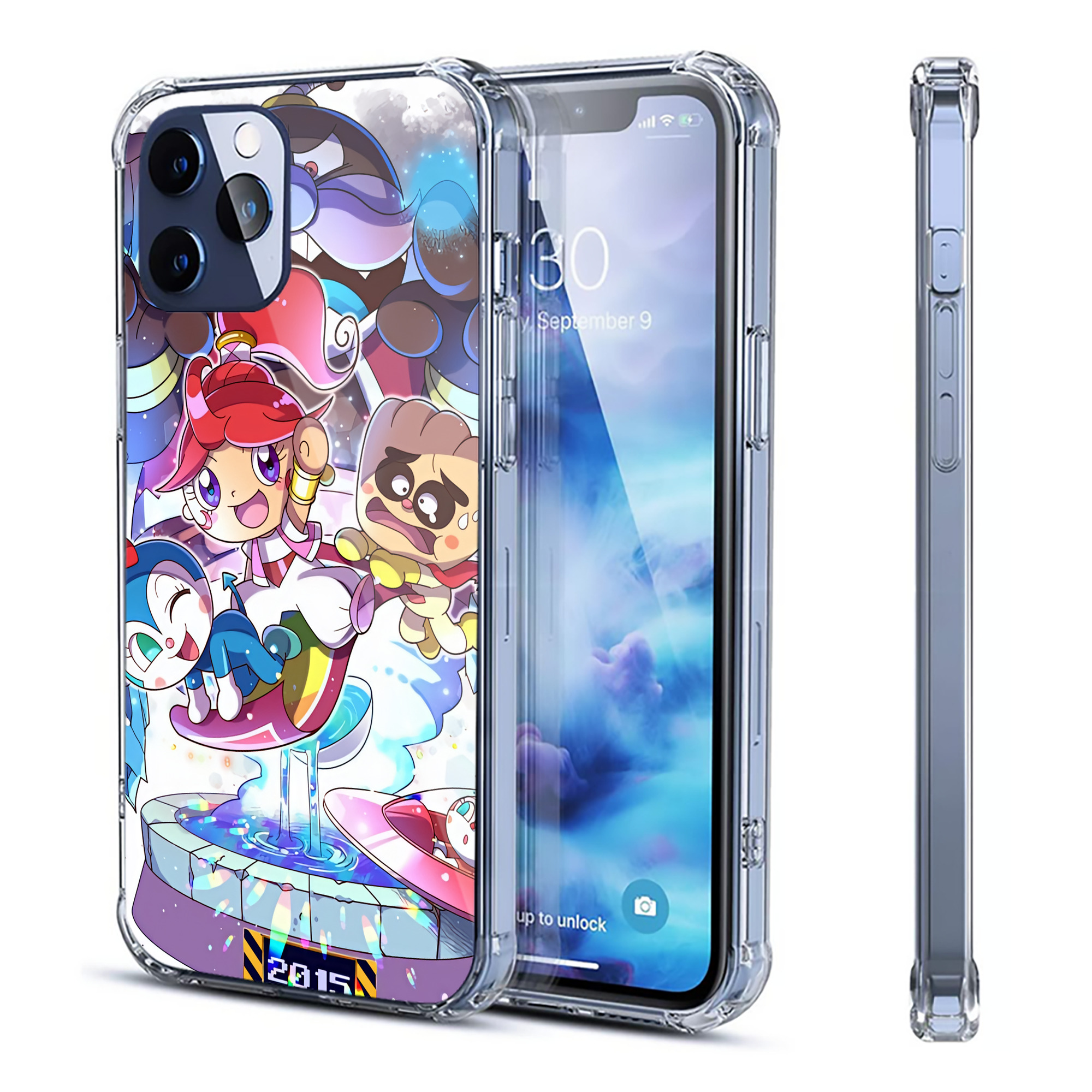 （画像用） アンパンマン Anpanman 【iPhone 12シリーズ対応】透明スマホケース（クリアソフトケース）